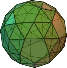 Snub Dodecahedron - twisted dodecahedron with 80 triangular and 12 pentagonal faces