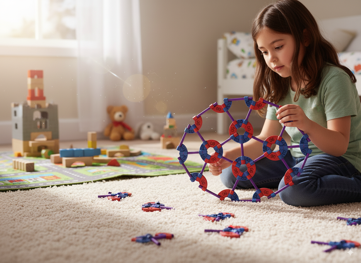 Colorful geometric tessellation patterns